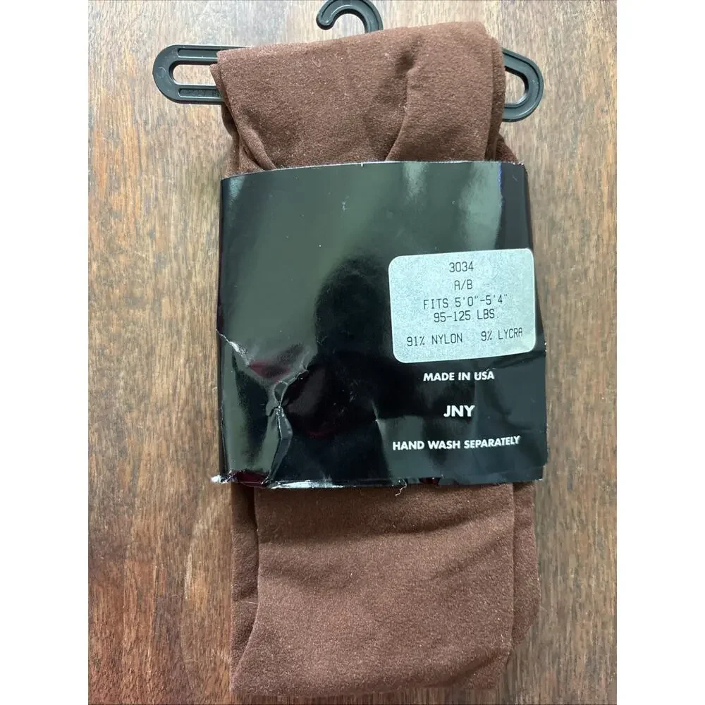 Jones New York Brown Tights JNY Fits 5’ - 5’4” / 95 - 125 Lbs. Made In USA